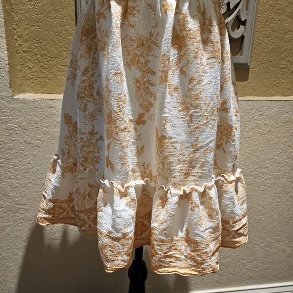 Blu Pepper L Tiered Dress Cottagecore Romantic Silhouette Pastoral Whimsical - Picture 4 of 9